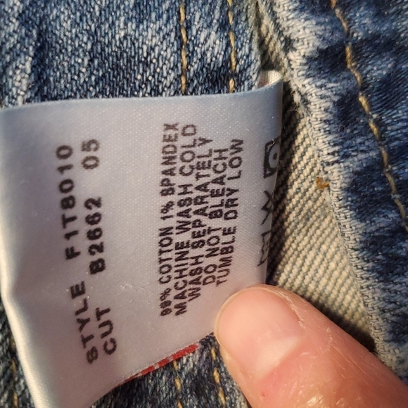 Lucky Brand Dungarees Wonder Jeans SZ 14 - Picture 6 of 8